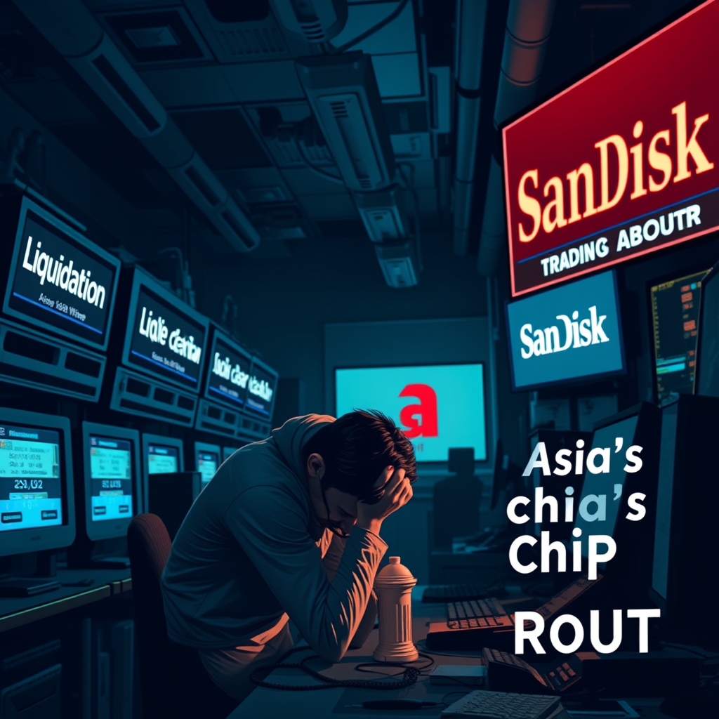 Asia's Chip Rout Wipes Out $800M in Tokenized SanDisk Bets
